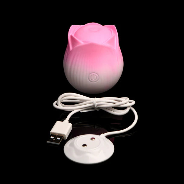 Bloomgasm Pulsing Petals Throbbing Rose Stimulator Pink
