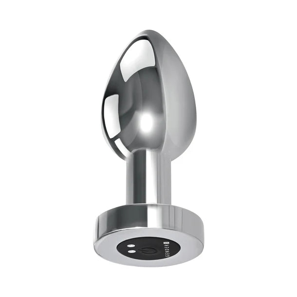 Gender X Rockin' Metal Plug XL Rechargeable Vibrating Anal Plug Aluminum Silver