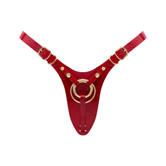 Strap-On-Me Leatherette Harness Fabulous One Size Red Glossy